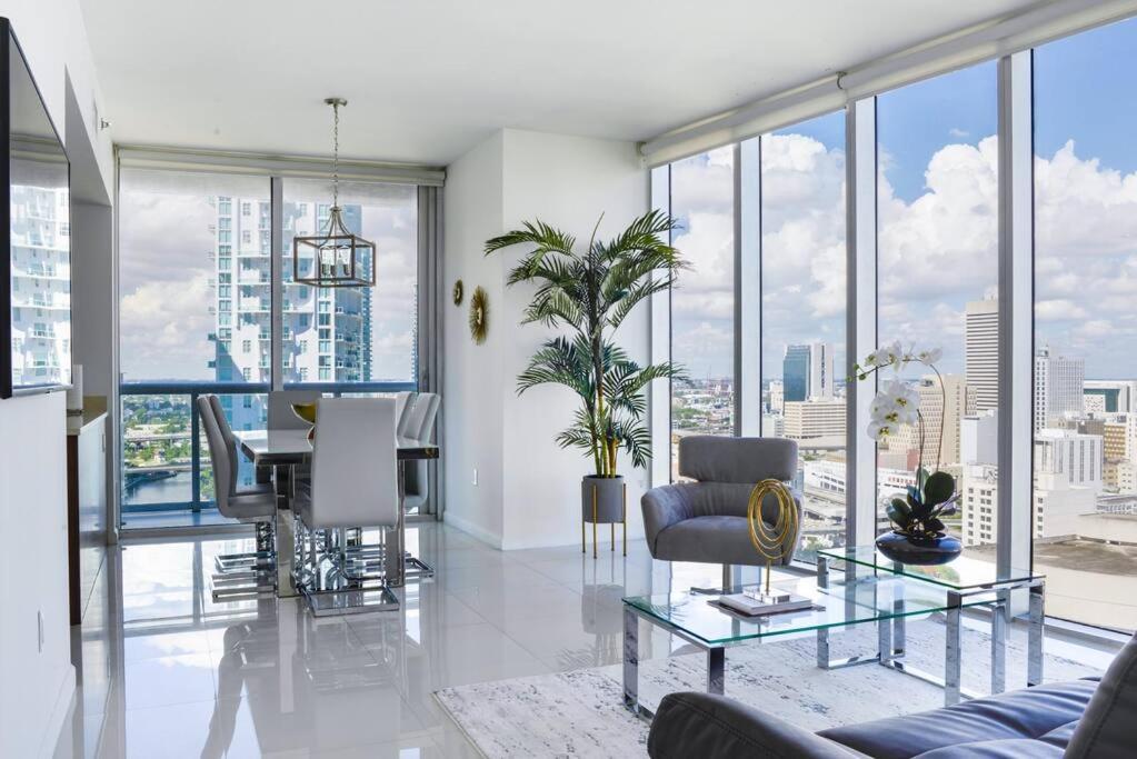 Wonderful 2 Bedroom Apt With Ocean Views At Icon Brickell ميامي المظهر الخارجي الصورة