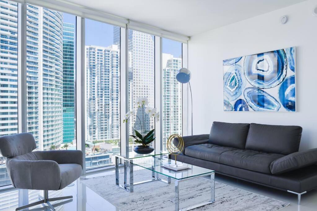 Wonderful 2 Bedroom Apt With Ocean Views At Icon Brickell ميامي المظهر الخارجي الصورة