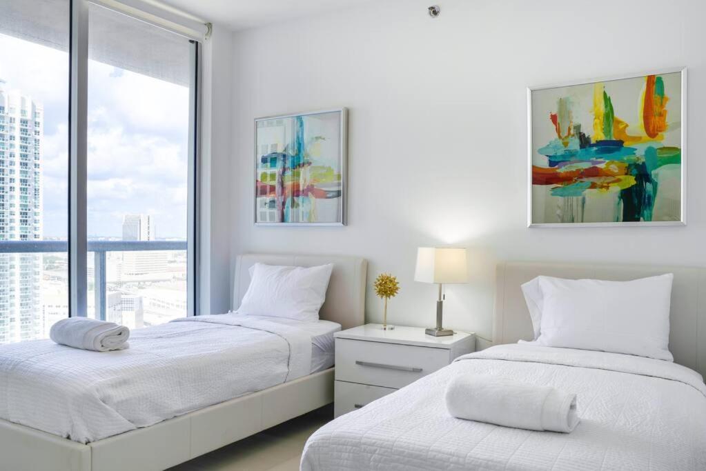 Wonderful 2 Bedroom Apt With Ocean Views At Icon Brickell ميامي المظهر الخارجي الصورة